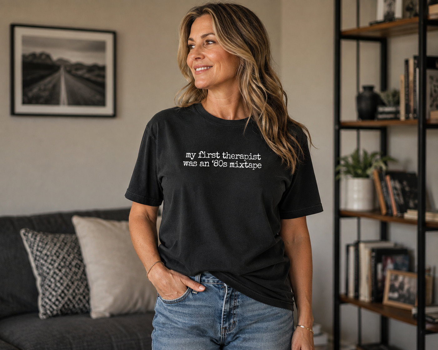 My First Therapist Was an ‘80s Mixtape T Shirt